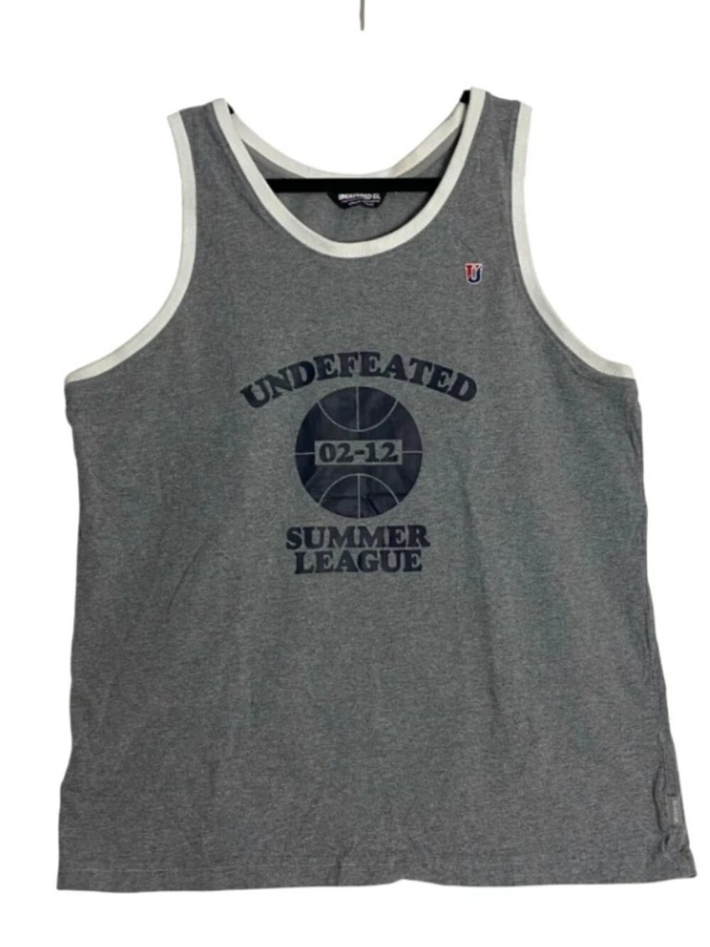 Undefeated 2-12 Summer League Gray Sleeveless Tank Top Shirt Mens Size 2XL XXL